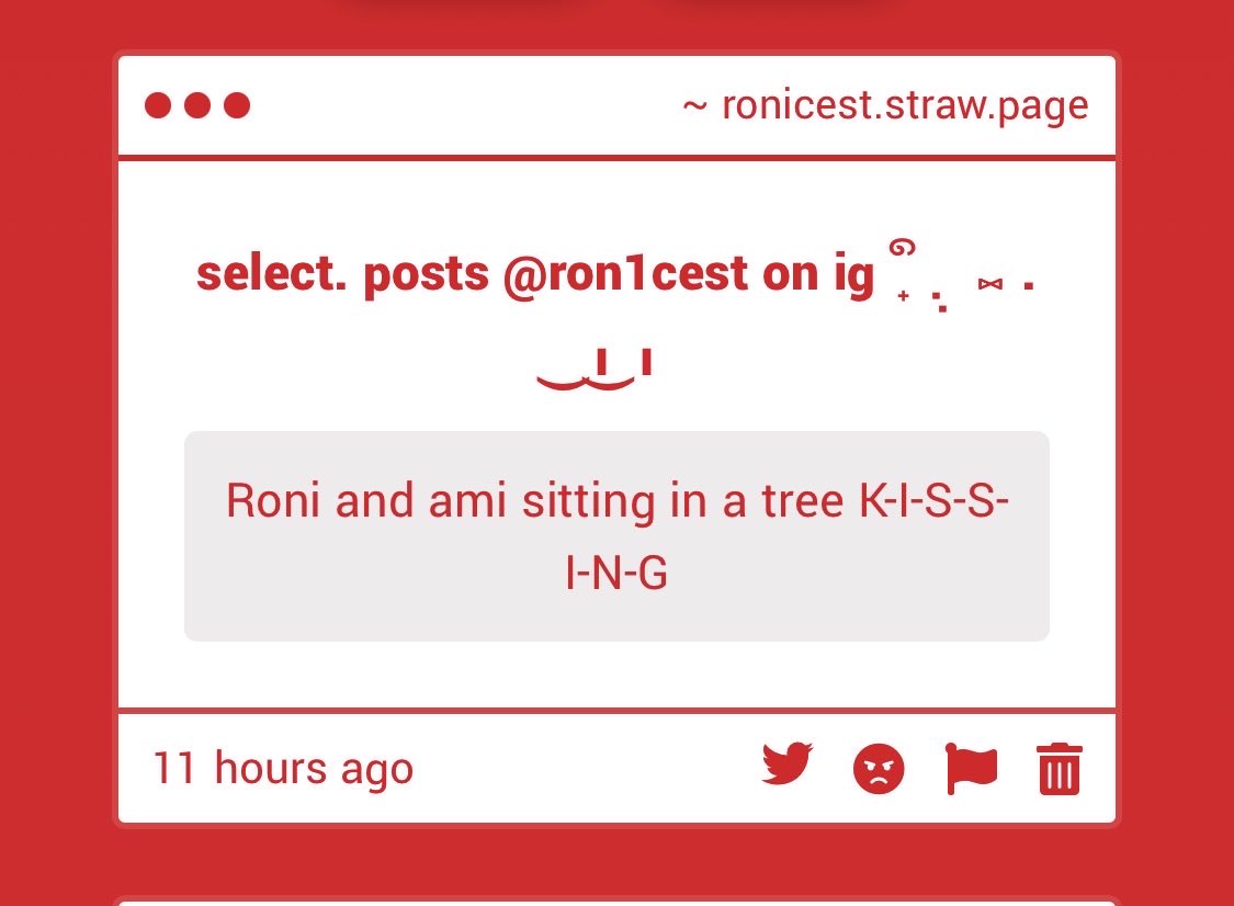 ronicest tweet picture