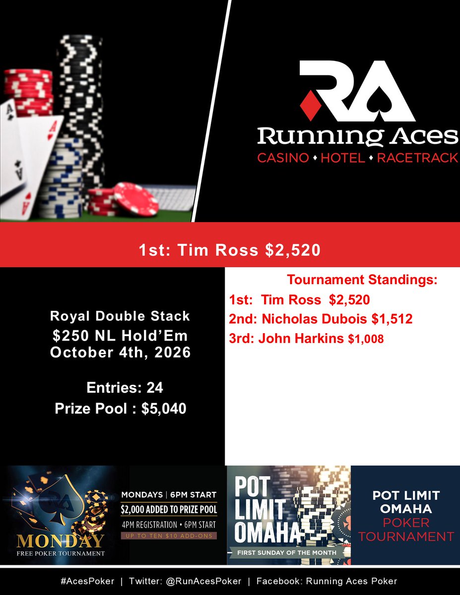 Tim Ross – $250 Royal Double Stack