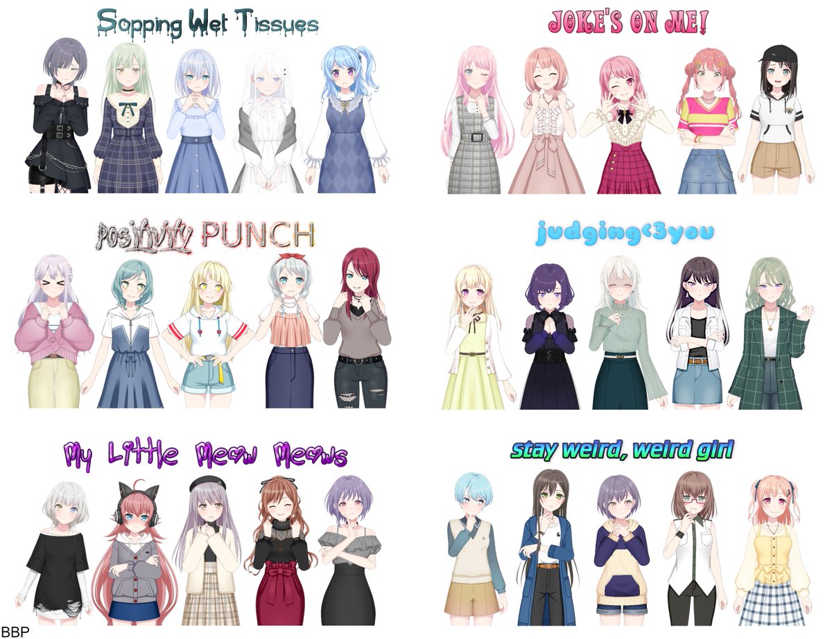 badbandoriposts's tweet photo. omg shuffle units between the 2 games?? which ones are you voting for https://t.co/nFbMsHVOrR
