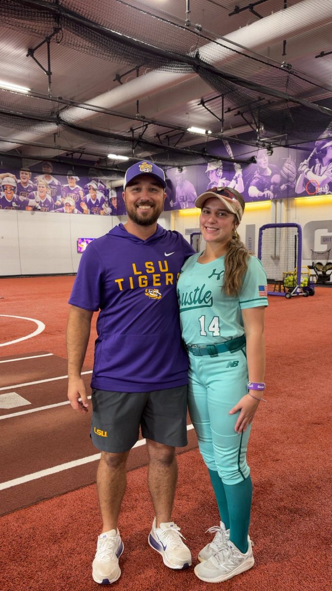Ava_Pacheco14's tweet photo. Awesome weekend at LSU experience camp! Thank you so much for the invite and feedback. Geaux Tigers! 💜🐯 

@BethTorina @CoachNealPT @Tpleasants17 @TimRamonHNF @Ch1rsPacheco @THEWOWSB @SoftbalAmerica @lsu_dailynews @DiamondAddicts @LSUsoftball https://t.co/oZjSHAkPNq