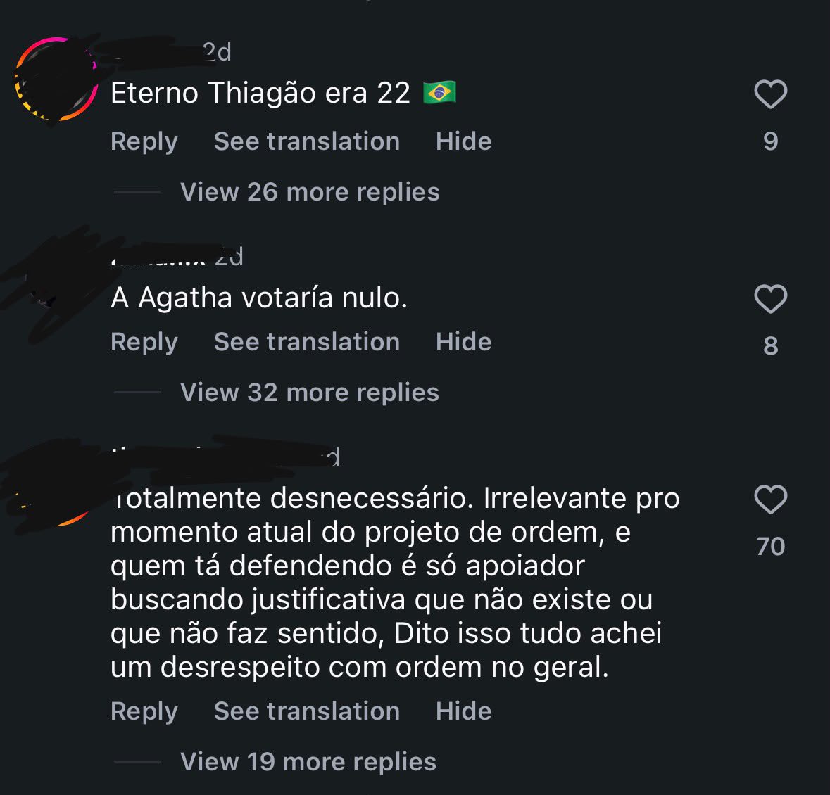 realitasnews's tweet photo. Nossa equipe resolveu postar uma colinha para as eleições com o presidente Lula e esses foram os comentários que recebemos no nosso Instagram

São centenas de comentários falando que Ordem Paranormal não tem posicionamento político e inclusive alguns que falam absurdos contra minorias

É extremamente triste como uma comunidade que é conhecida por acolher minorias esteja recebendo essas pessoas. Mais triste que isso, é que recentemente não vemos muitos posicionamentos partindo de quem constrói esse universo

Enquanto estamos perto do lançamento de uma temporada nova e a comunidade fica cada vez mais ativa, nosso país enfrenta um momento delicado e que define nosso futuro, a pergunta que fica é: o que se tornou a comunidade de Ordem Paranormal? Qual a visão que o RPG está passando para os consumidores? 

Será mesmo que o posicionamento de Ordem Paranormal está claro?