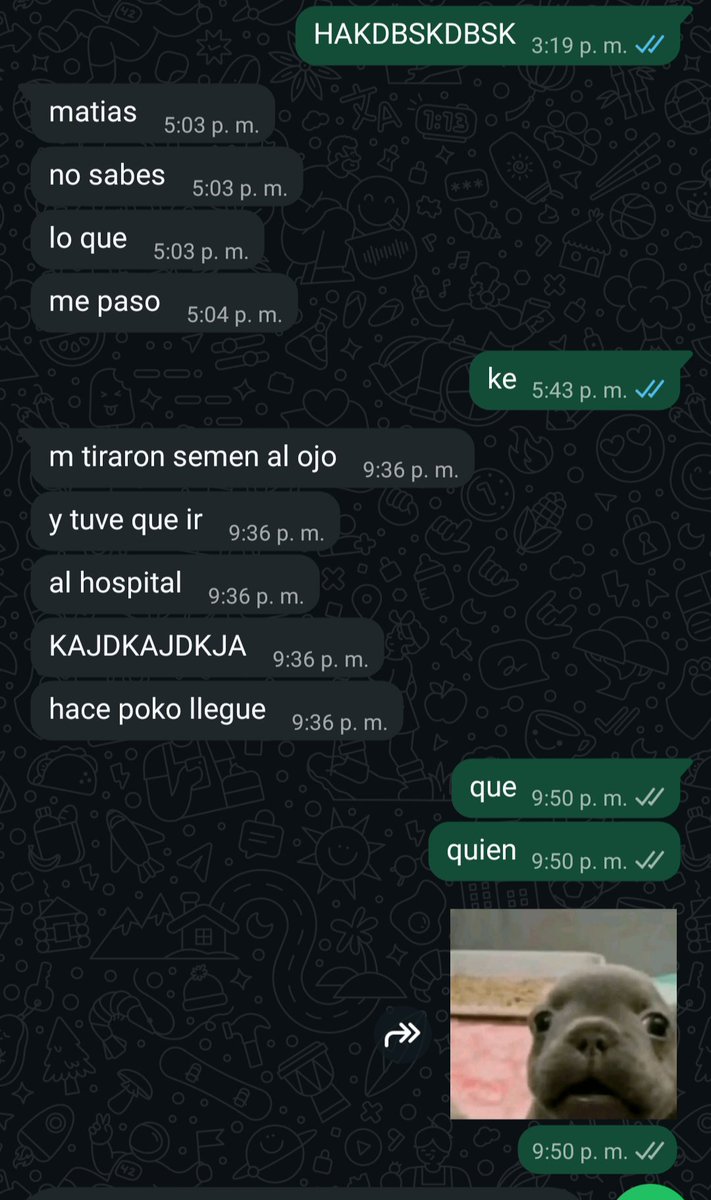 matiibc7's tweet photo. si como estas? si bien y tu gracias https://t.co/wIFqHRIl67