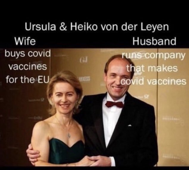 dejanirasilveir's tweet photo. La Comisión Europea blanquea al marido de Von der Leyen. Se destapa la conexión entre su marido a través de su laboratorio de biotecnología estadounidense y Pfizer, firmaron el contrato más grande de la historia de la UE: 71.000 MILLONES de euros. LA CORRUPCIÓN EN SU MÁXIMA EXPRESIÓN

🔥🔥🔥🔥☄️