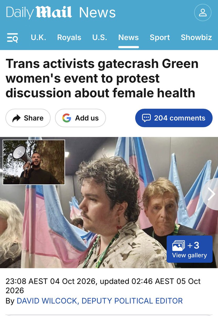 stephbastiaan's tweet photo. For a movement that speaks constantly about oppression and marginalisation, there’s an extraordinary sense of entitlement in barging into a women’s event and trying to silence women discussing female health. 

“A member of the party's executive was in the 'intimidating' group from the LGBTIQA+ Greens that barged into the Green Party Women (GPW) fringe in an attempt to prevent a speaker addressing the audience.

“They unfurled a large trans flag while physiotherapist and campaigner Elaine Miller spoke via Zoom about female pelvic health, with GPW members physically preventing them from covering the screen.”

🔗 https://t.co/k0i5LRhYbt