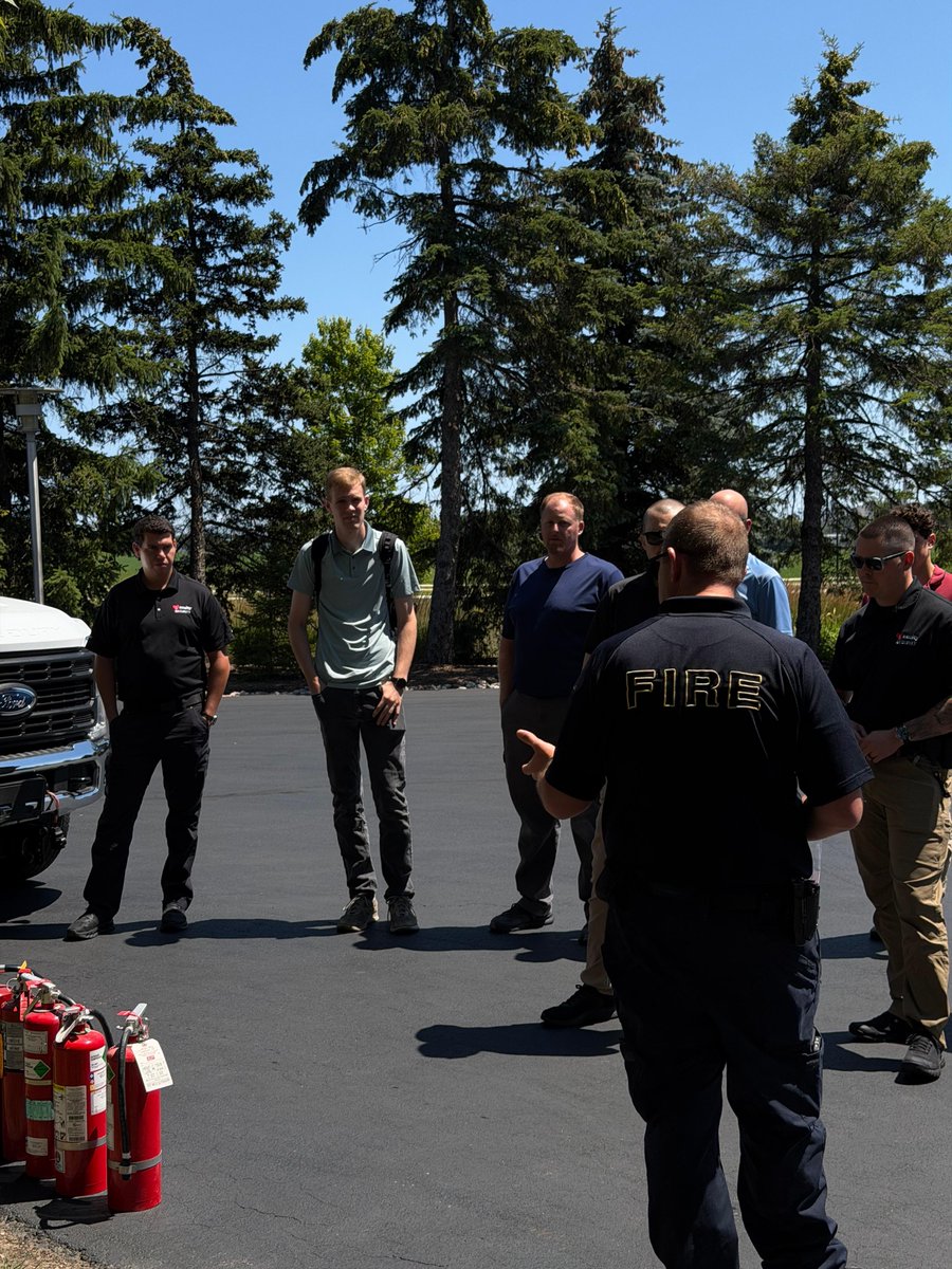acuityinsurance's tweet photo. A few months back, our Acuity employees had the opportunity to take part in a hands-on Fire Safety Lunch &amp; Learn, where they learned about all things fire prevention.

Being prepared can make a huge difference when emergency hits and seconds matter.

#FirePreventionWeek https://t.co/SroOYEeahG