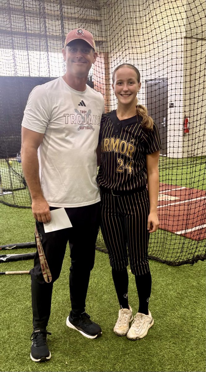 MyaOgletree's tweet photo. I had a special opportunity at @TroyTrojansSB today! There is something special over there with that program! Thankful for the opportunity @ElizabethH_99_ @e_newellcoach @NateTompkins! Can’t wait to return. @D1Softball @ArmorElite2029 @ECBBagarose @TopPreps @TopPreps @SportPrepX https://t.co/w1sZiPbSy1