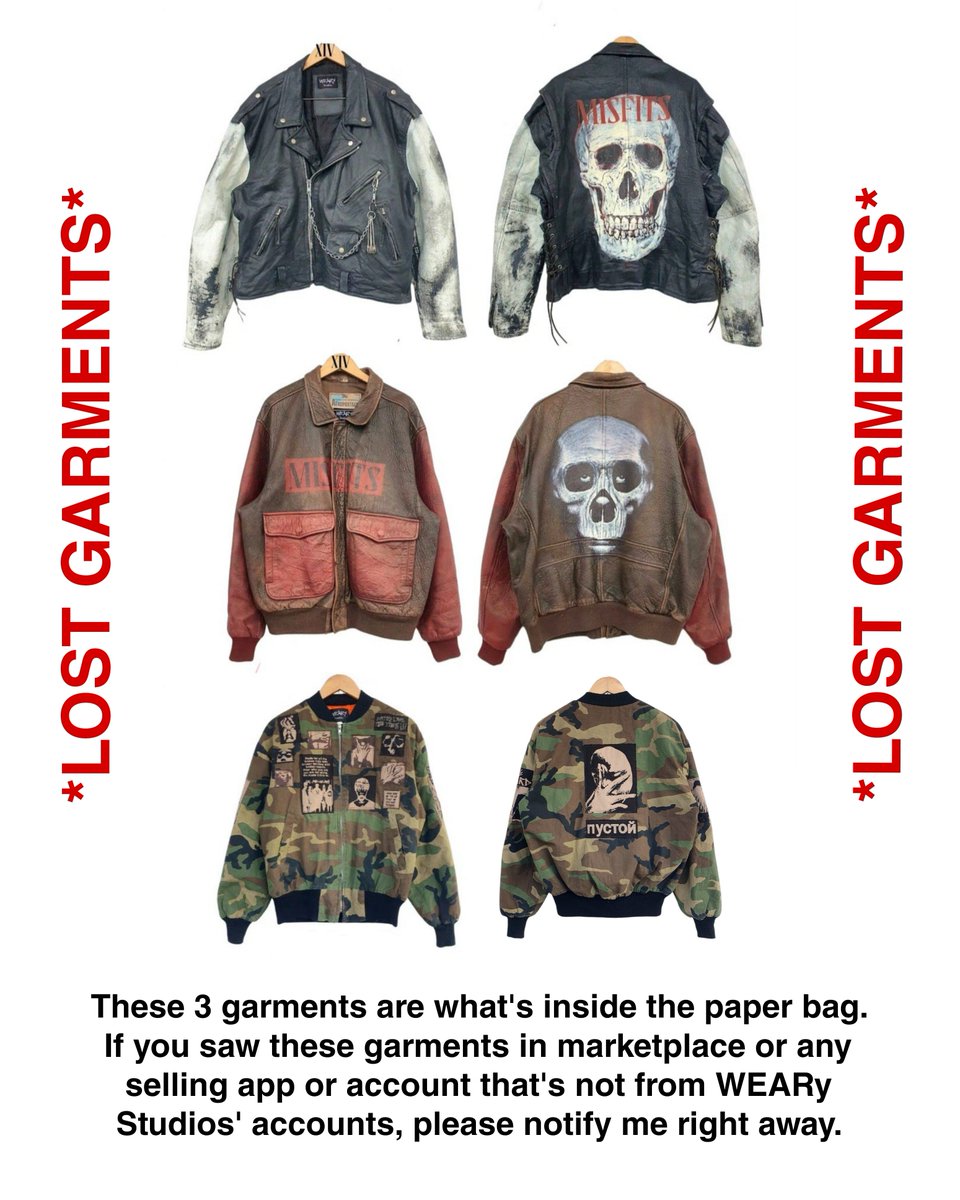 wearystudios's tweet photo. #lalamove rider lost 30k+ worth of my clothes

Now I'm selling all my remaining stocks to compensate with the rental fee and to survive the coming weeks...
https://t.co/XlZa5CX8GI

🔴 Please let me know if anyone see those lost garments being sold on other platforms, thank you! https://t.co/EyVr9Su1sZ