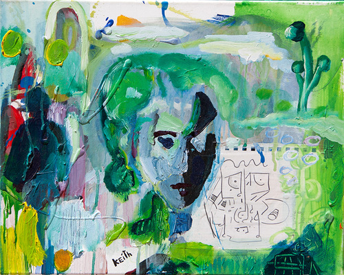 theartofkEith's tweet photo. 'Adrienne' 16 x 20", acrylic, auto-paint, pencil on paper, on canvas 👉 https://t.co/vP6d4PWJHt https://t.co/WAd13cM5IS