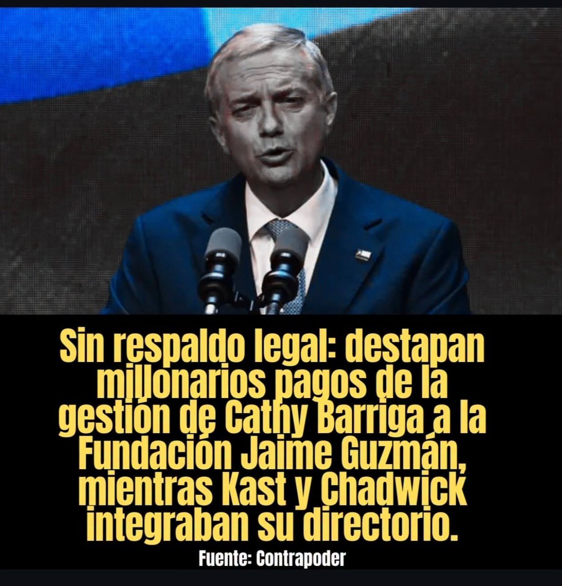 BrunoFelipeO9's tweet photo. IMPUNIDAD, el mal de Chile. Los Lavín-Barriga compran silencio y complicidad. https://t.co/U9iwhcvrkh