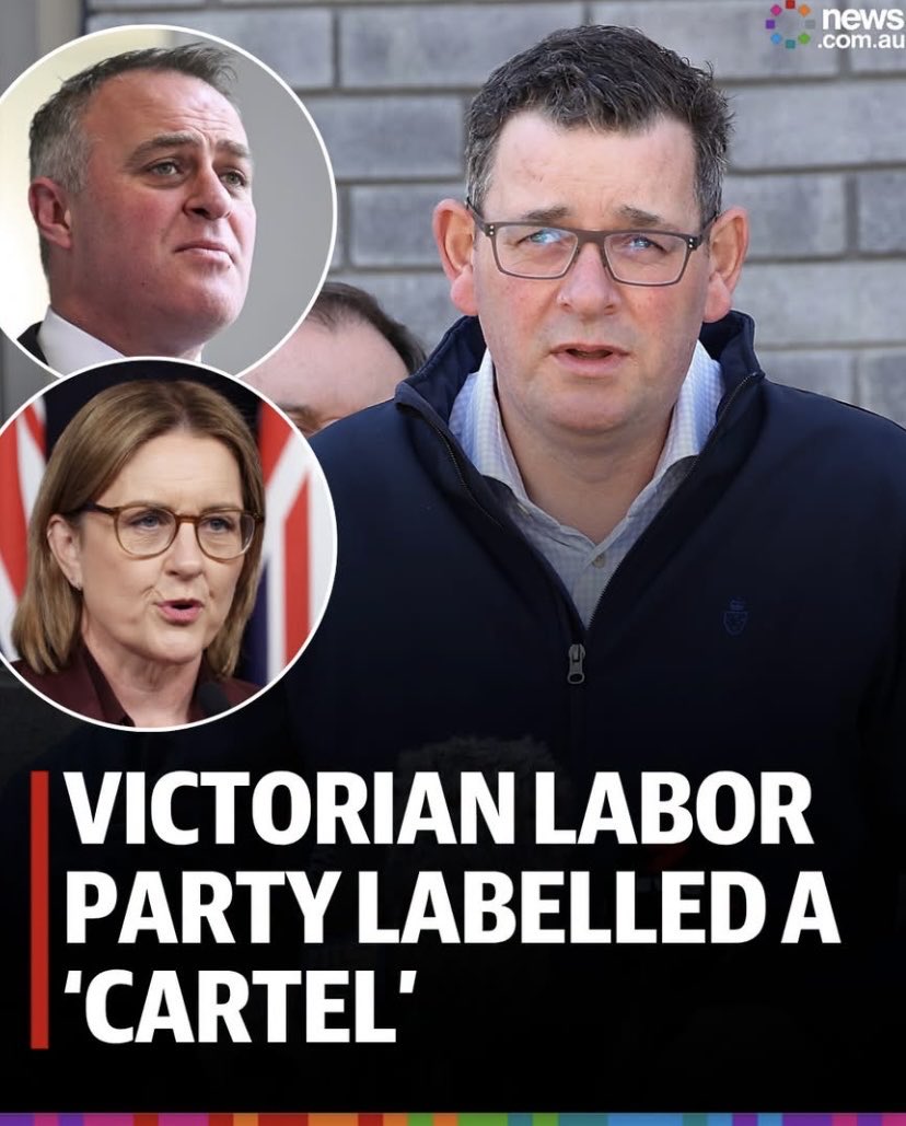 AussieVal10's tweet photo. I mean…he’s not wrong, hey?

“Federal opposition frontbencher Tim Wilson has branded Victorian Labor “an organised crime cartel”” https://t.co/EyOgcaKeb7