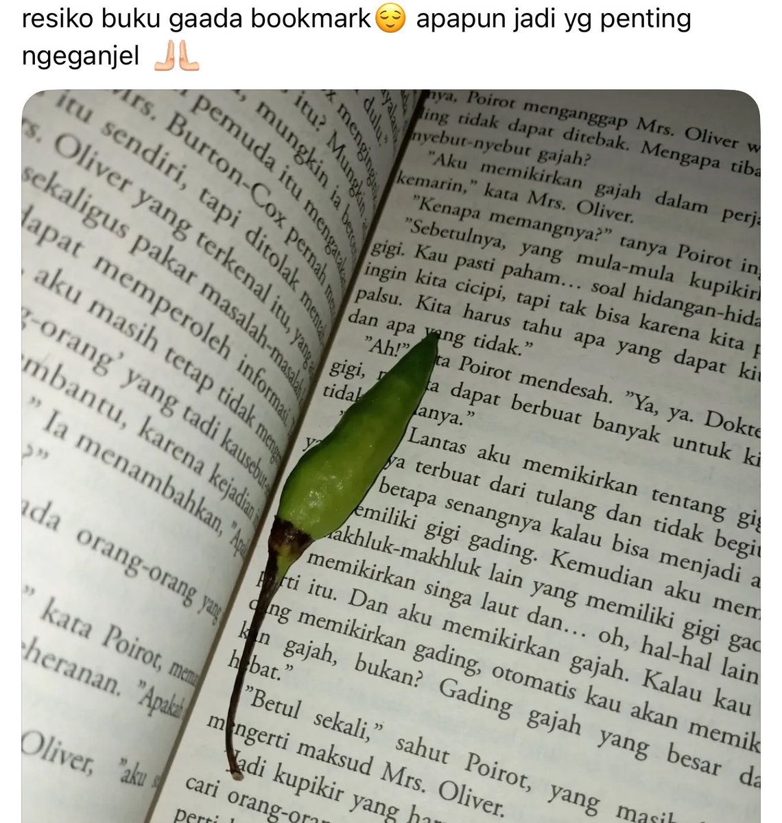 TanyarlBase's tweet photo. Kita nggak pernah tau bookmark orang-orang 💚🙏🏻 https://t.co/asgp1bwLoy