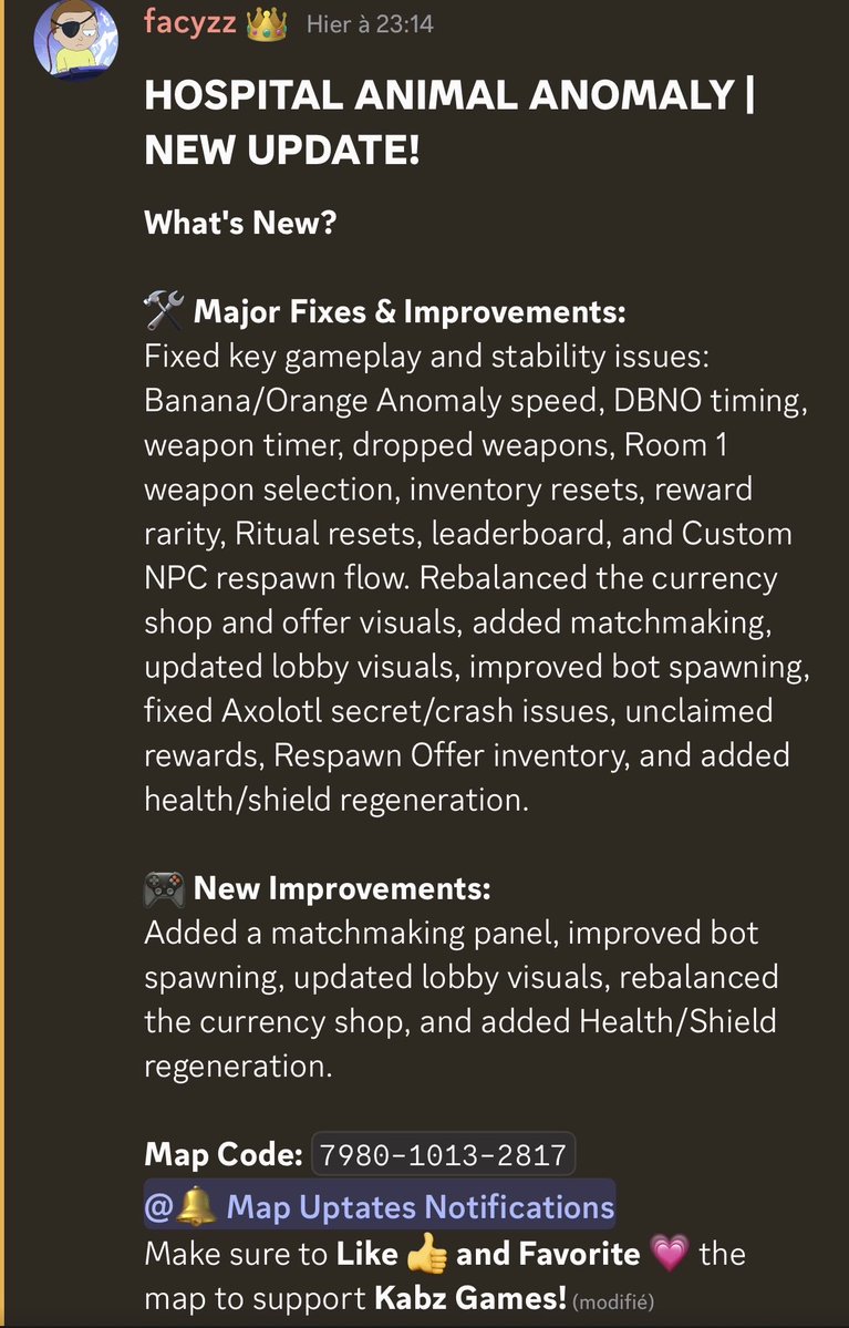 KabzGames's tweet photo. We’ve just released a HUGE update for Hospital Animal [Roguelike]!

Our priority is to make the game 100% bug-free before aiming for Epic’s Picks. We’re fixing, polishing, and improving everything to deliver the best experience possible.

We’re also preparing a Halloween events https://t.co/HfIlbzF795