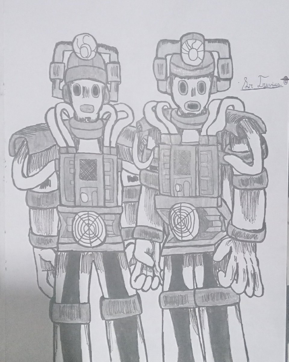 SrTrevius's tweet photo. Desafio de Halloween, Dia 4: Cybermen. https://t.co/8BMhGWLhTD