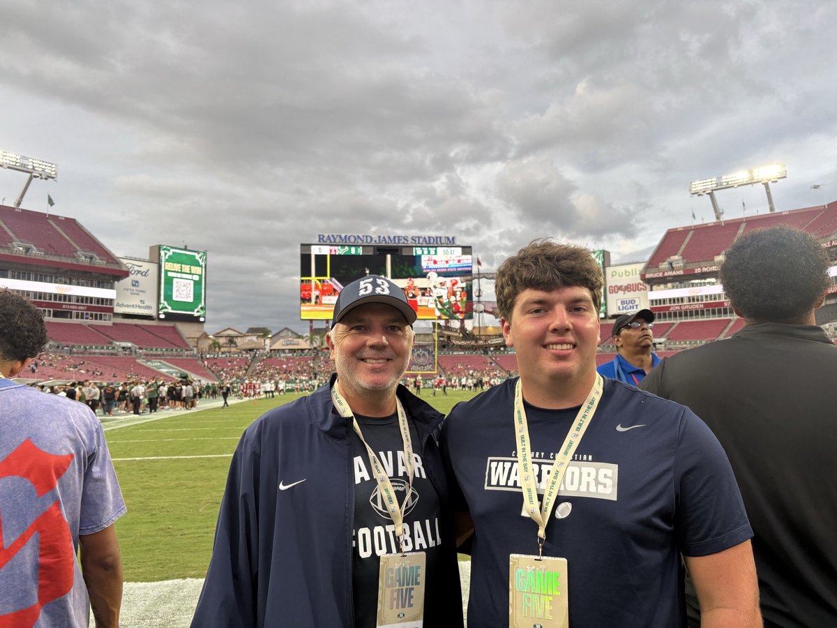 GrantSorensen53's tweet photo. Great experience at Raymond James Stadium yesterday! 🤘

Thank you @USFFootball for having me and allowing me to experience game day and get around the program.

I appreciate everyone who made me feel welcome. Looking forward to continuing to build relationships with the staff and getting to know the program even better.

Go Bulls!