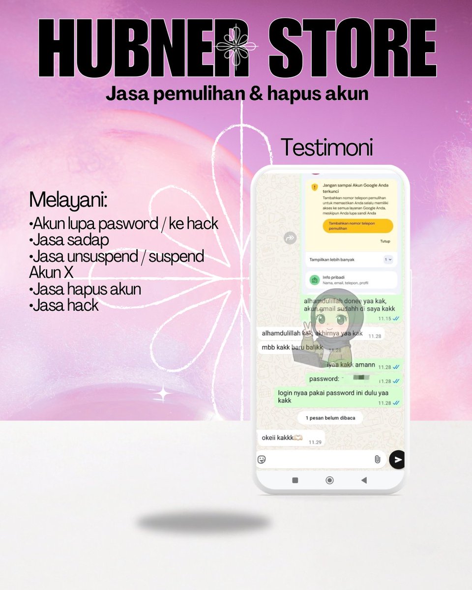 manrwx's tweet photo. selamat pagi, kembali open, jasa balikin / jasa pulihkan akun lupa password, jasa hack akun, jasa sadap wa, jasa lacak lokasi, jasa lacak hp hilang, jasa hapus akun,jasa pemulihan akun all sosmed❗️

Instagram, tiktok, facebook, email, line, twitter dll❗️

order melalui wa di bio https://t.co/gHlWJJRoeo