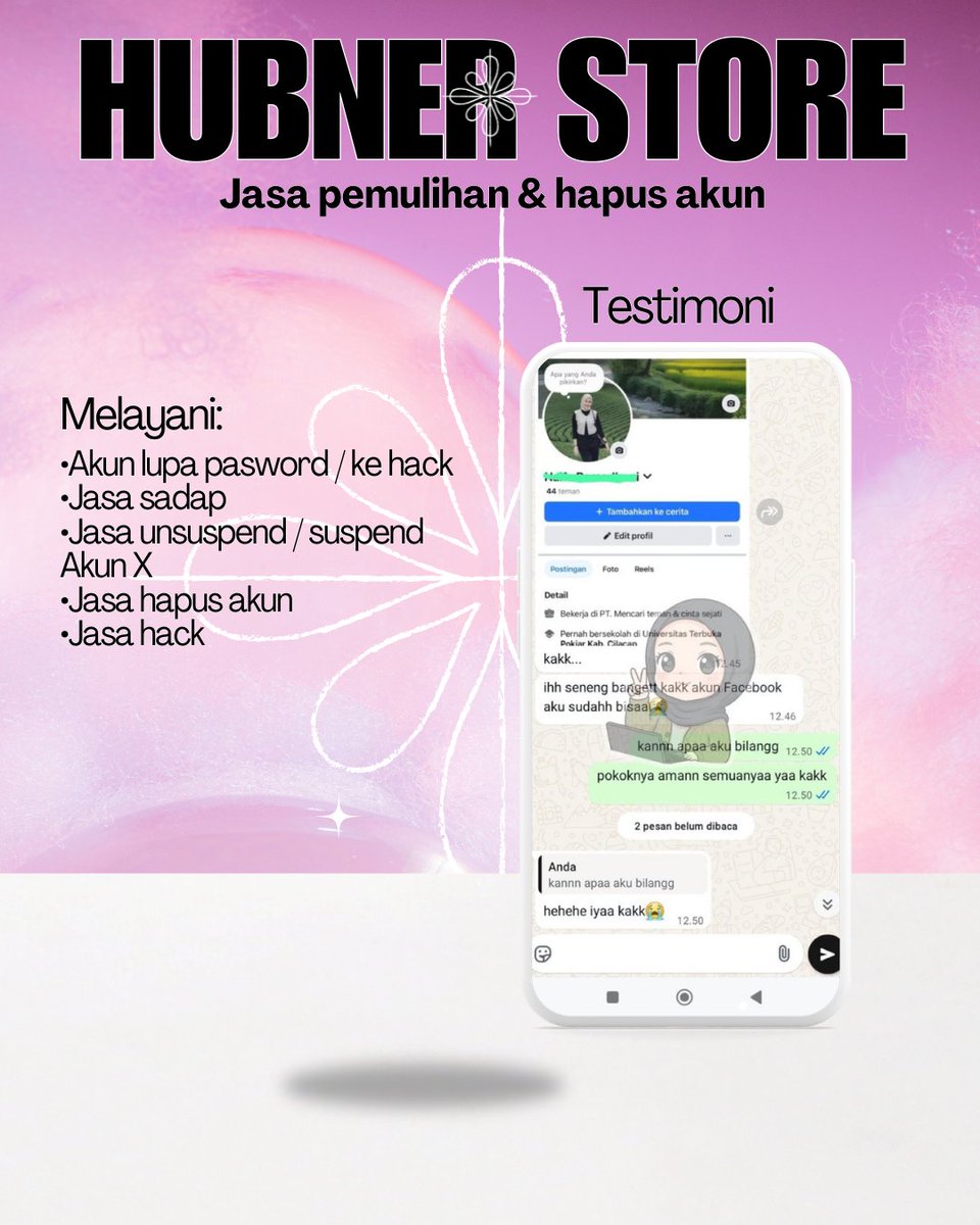 manrwx's tweet photo. selamat pagi, kembali open, jasa balikin / jasa pulihkan akun lupa password, jasa hack akun, jasa sadap wa, jasa lacak lokasi, jasa lacak hp hilang, jasa hapus akun,jasa pemulihan akun all sosmed❗️

Instagram, tiktok, facebook, email, line, twitter dll❗️

order melalui wa di bio https://t.co/gHlWJJRoeo