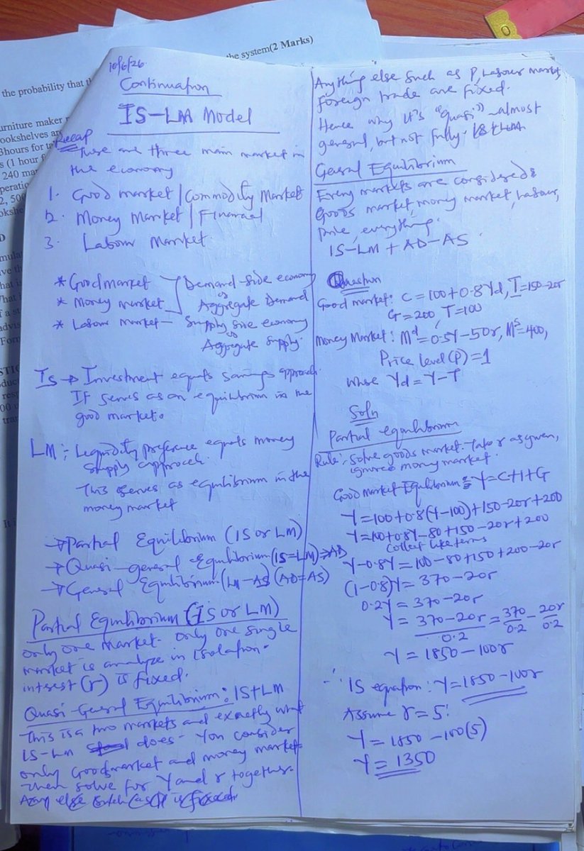 Xhulyman's tweet photo. Econometrics and Advanced Macroeconomics sat me down and gave me 2 sleepless nights😭

But, Alhamdulilahi the exams went well. https://t.co/dlTivnvuAT