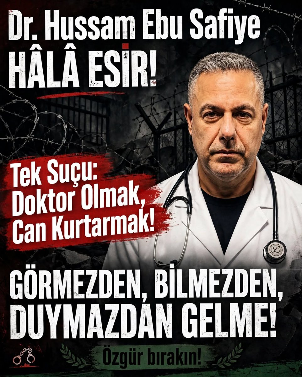 Yahya_Sinvar_'s tweet photo. Dr Hussam Ebu Safiye hâlâ esir https://t.co/CLSD6IyFnh