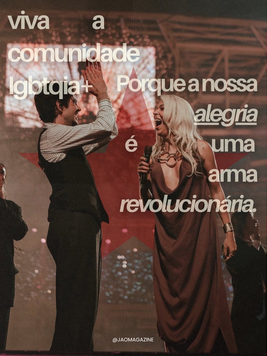 jaomagazine's tweet photo. Porque a nossa alegria é uma arma revolucionária ⭐️❤️ https://t.co/6KCWVcb4QF