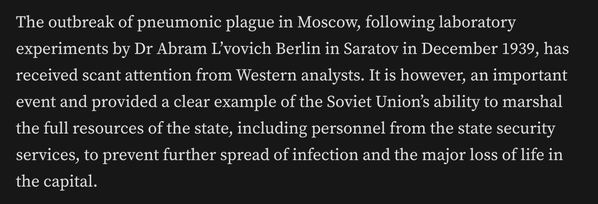 arpitrage's tweet photo. This Russian lab leak points out how dangerous these facilities are, even without AI and even if this incident doesn't escalate further.

A long history of Russian programs to study and weaponize the plague. 

https://t.co/AdeRcvAE7a

https://t.co/90A4pZ7Vgc https://t.co/inUp7W10Jb