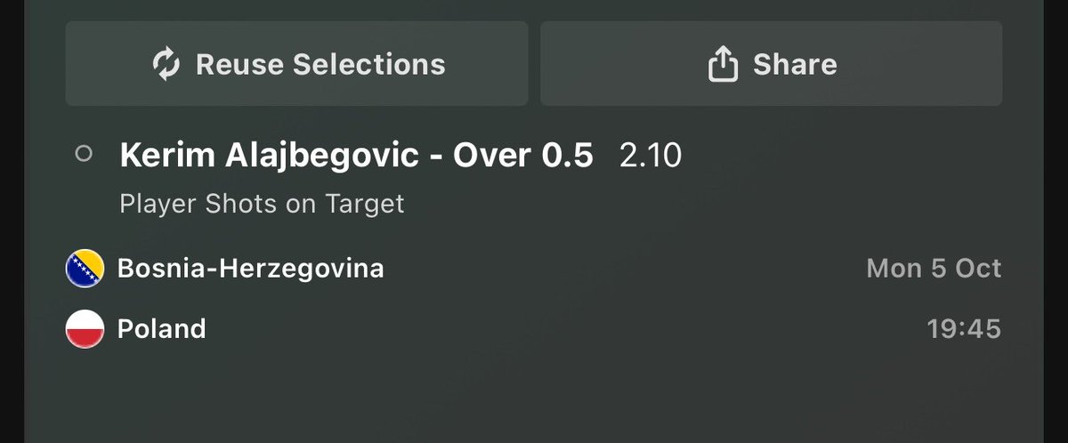 CDSpicks's tweet photo. 1U - bet 365.  Alajbegovic has had 1+ SOT in 7 of his last 8 national games. Also, scored earlier this week against Sweden. No super sub here, but usually plays around 90 mins https://t.co/Af3xEVrrQs