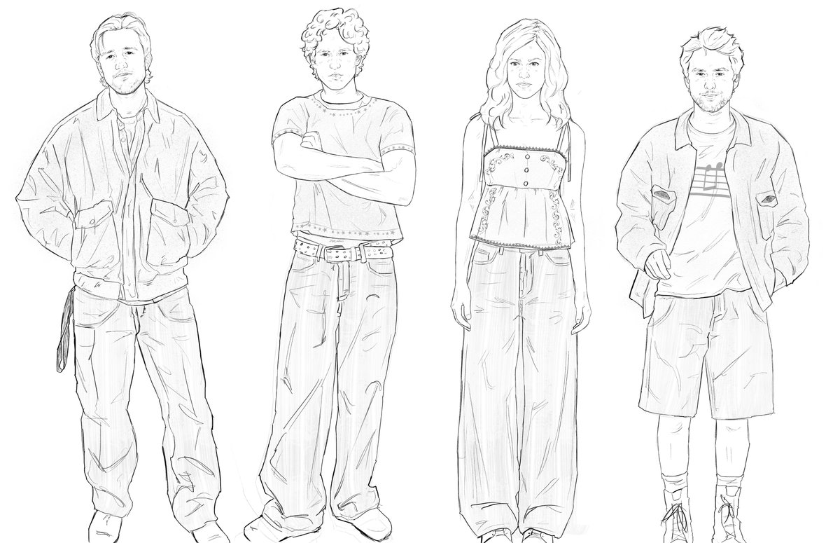 soapijabroni's tweet photo. Was bored so I sketched some like modern day college sunny gang #iasip https://t.co/F6FNStUy1o