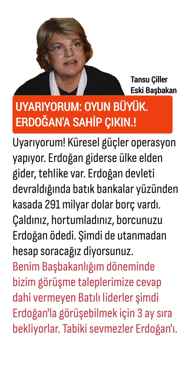 Handan_aysegul's tweet photo. @CeyhanGuntekin Hırsız sevici dingiller, iyi dinleyin Çiller ablanızı. https://t.co/mU3Abi3OWQ