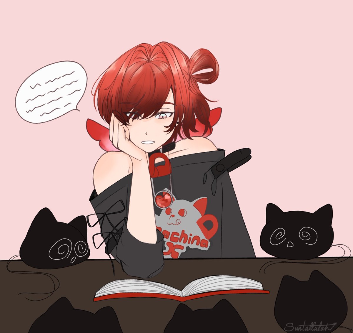 suntallulah's tweet photo. Wanted to finish this wip I started a few weeks ago before I get busier. Kept the coloring simple for now. 
I started drawing it after he read Howl’s Moving Castle in menshi.  

| #FlayonsCrayons |
G drive in 🧵below https://t.co/2BvF2h0eI8