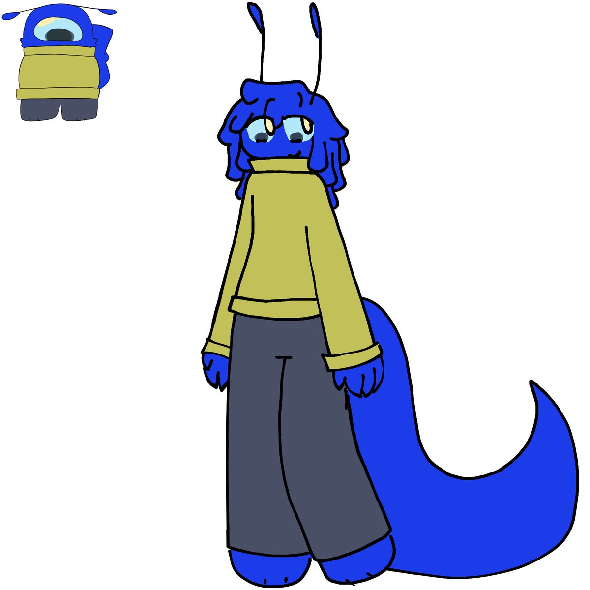 n0isemakerrrrr's tweet photo. tried to make a gijinka(?) of my sona bcs i love the creature https://t.co/TL4FPaoybK