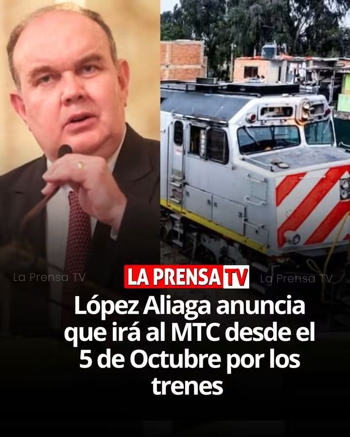 susana_bozzo's tweet photo. #LOÚLTIMO | Rafael López Aliaga señaló que a partir del 5 de octubre acudirá al MTC por los trenes.
Indicó que buscará dialogar con el ministro sobre sus pedidos.

Mencionó a Chosica, Morón y Huaycán dentro de su pronunciamiento.
La declaración se dio en el marco de sus actividades públicas.

Un pronunciamiento registrado en la agenda política.

¿QUÉ OPINAS?

#LAPRENSATV