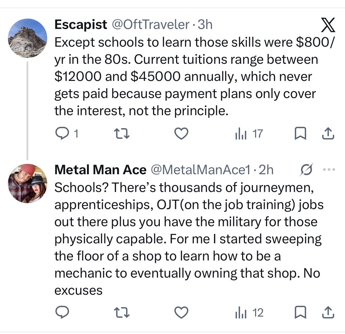 MetalManAce1's tweet photo. @OftTraveler @defendant4077 @redwash200 @Stornoway_Cove It was right around here that you ran out of arguments and resorted to name-calling. That’s usually what happens when you realize you’re wrong but don’t have anything left to defend your position. 😂 https://t.co/TuDlij9MWr