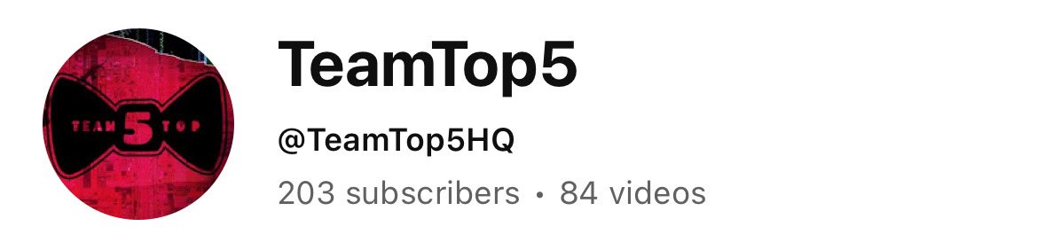 _MasterMash's tweet photo. We FINALLY HIT 200 SUBSCRIBERS! If you haven’t already, subscribe to @TeamTop5 on YouTube🎉 https://t.co/V8dkLTFEMI https://t.co/xKg1LezFRK