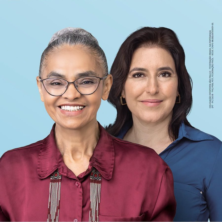 ZAMENZA's tweet photo. Os paulistas não elegeram Marina Silva e Simone Tebet pro Senado. https://t.co/lLjKQ3buXm