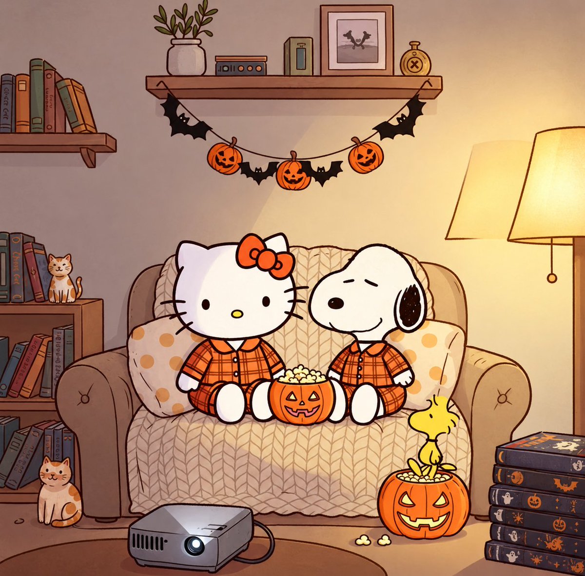 snoopyb047's tweet photo. Hello kitty x snoopy 🍂🍁🎃 https://t.co/BuCzRl1QYq