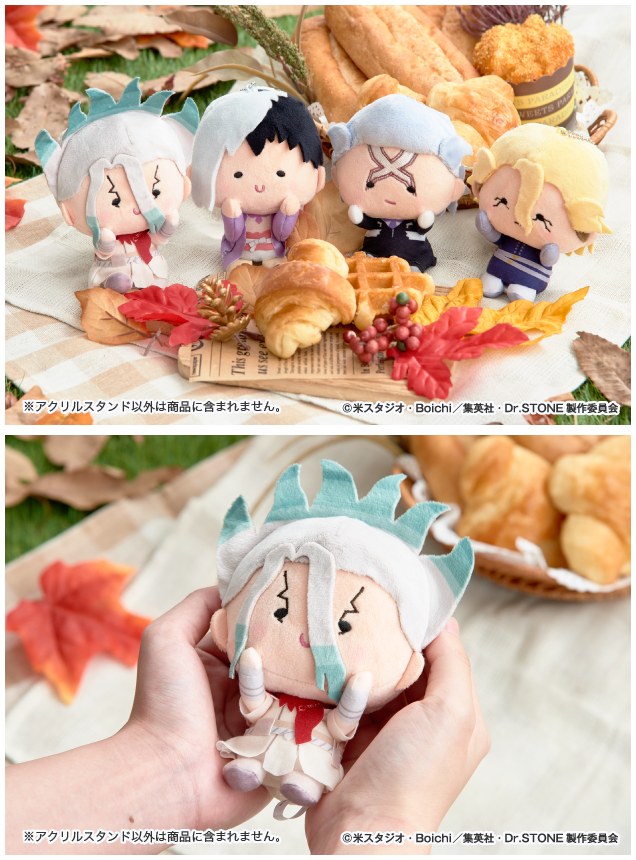 convenichecker's tweet photo. 【もうすぐ予約終了】「Dr.STONE んまほっぺ マスコットぬいぐるみ」がファミマオンラインで8日(木)に予約販売終了。石神千空 / あさぎりゲン / Dr.ゼノ / スタンリー・スナイダーの可愛いミニキャラぬいが予約販売されています https://t.co/YeY6XBtpP3 

#ファミリーマート #DrSTONE #ドクターストーン #ドクスト