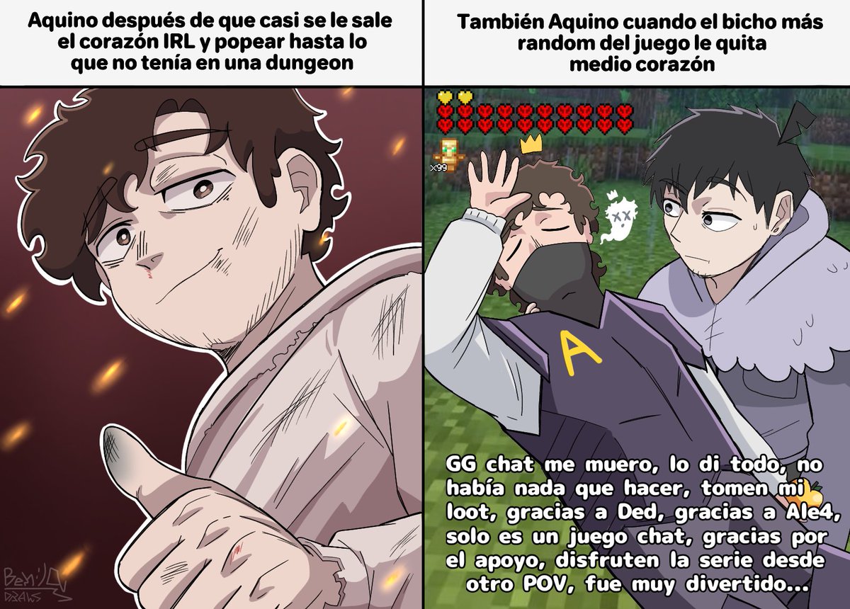 BenjaDraws_'s tweet photo. DramáticoBy2002 #aquinofanart #Dedsafio4 #DedsafioMinecraft4 https://t.co/bsuSlA6iCs