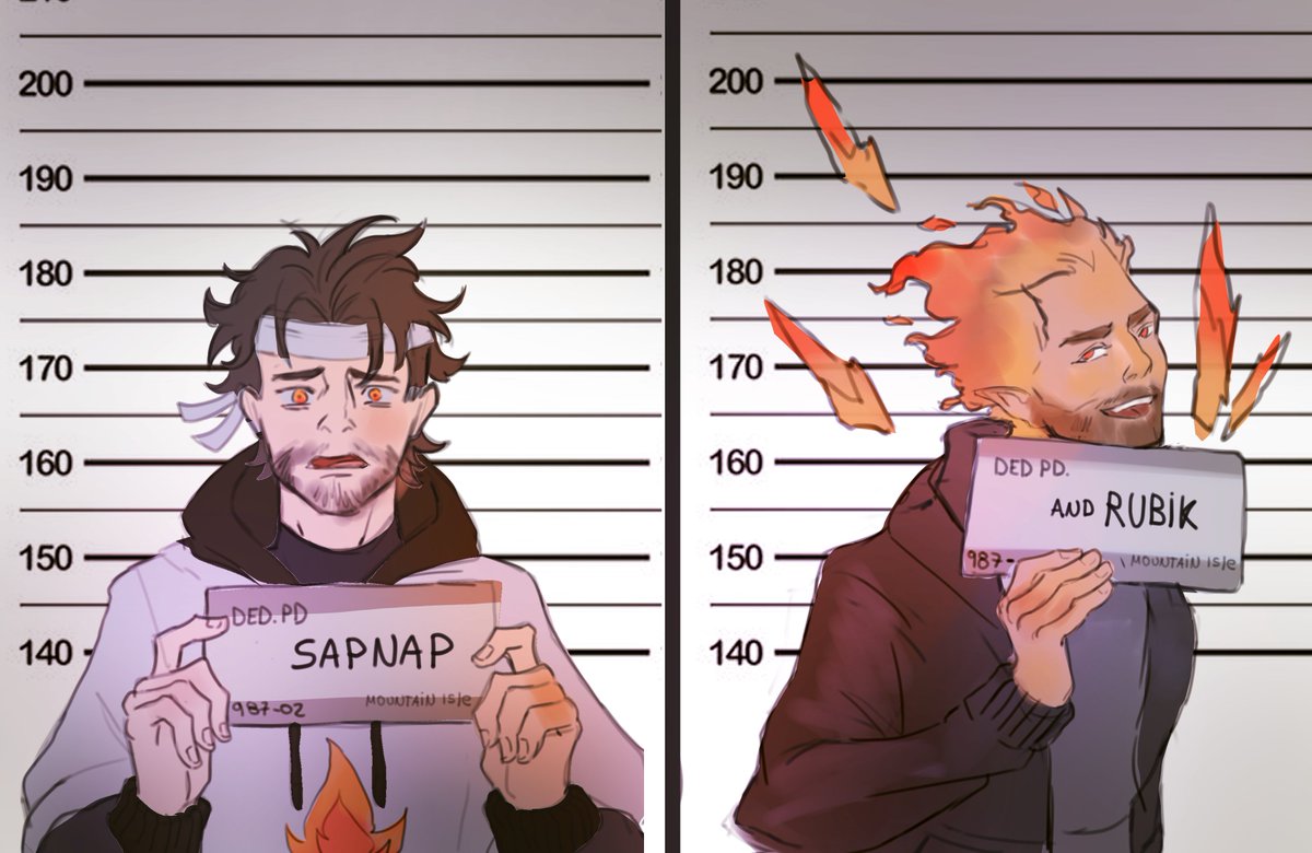 weirdquato's tweet photo. Cómplices criminales #dedsafíofanart

@RubikYT_  @sapnap https://t.co/1fOreliAls