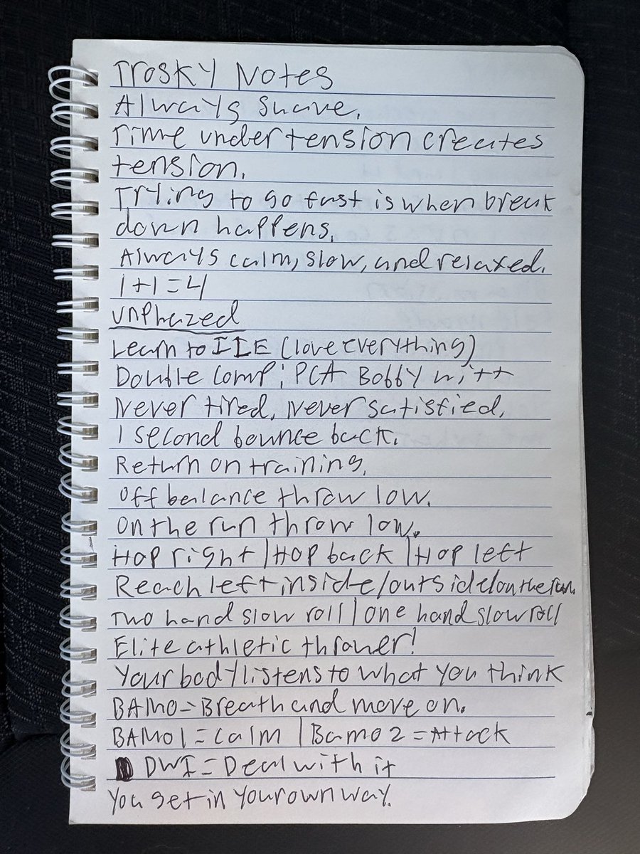 BradyBene2's tweet photo. Had a great time getting to learn from @NateTrosky today. Thank you for putting on a great clinic.
Here’s some of my takeaways from today’s clinic.
@Coach_ChrisR @MBC_Prospects @BVBaseballCoach https://t.co/a6JnkkNNH1