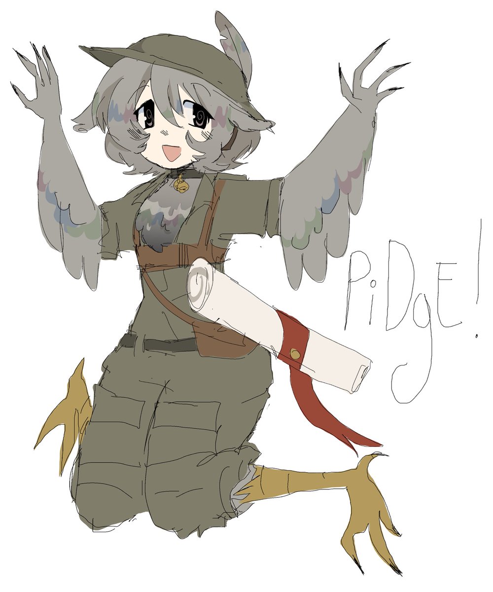 jongosandwich's tweet photo. still super busy for a bit but here’s my ww1 pigeon carrier oc https://t.co/3PjSPTVeEb