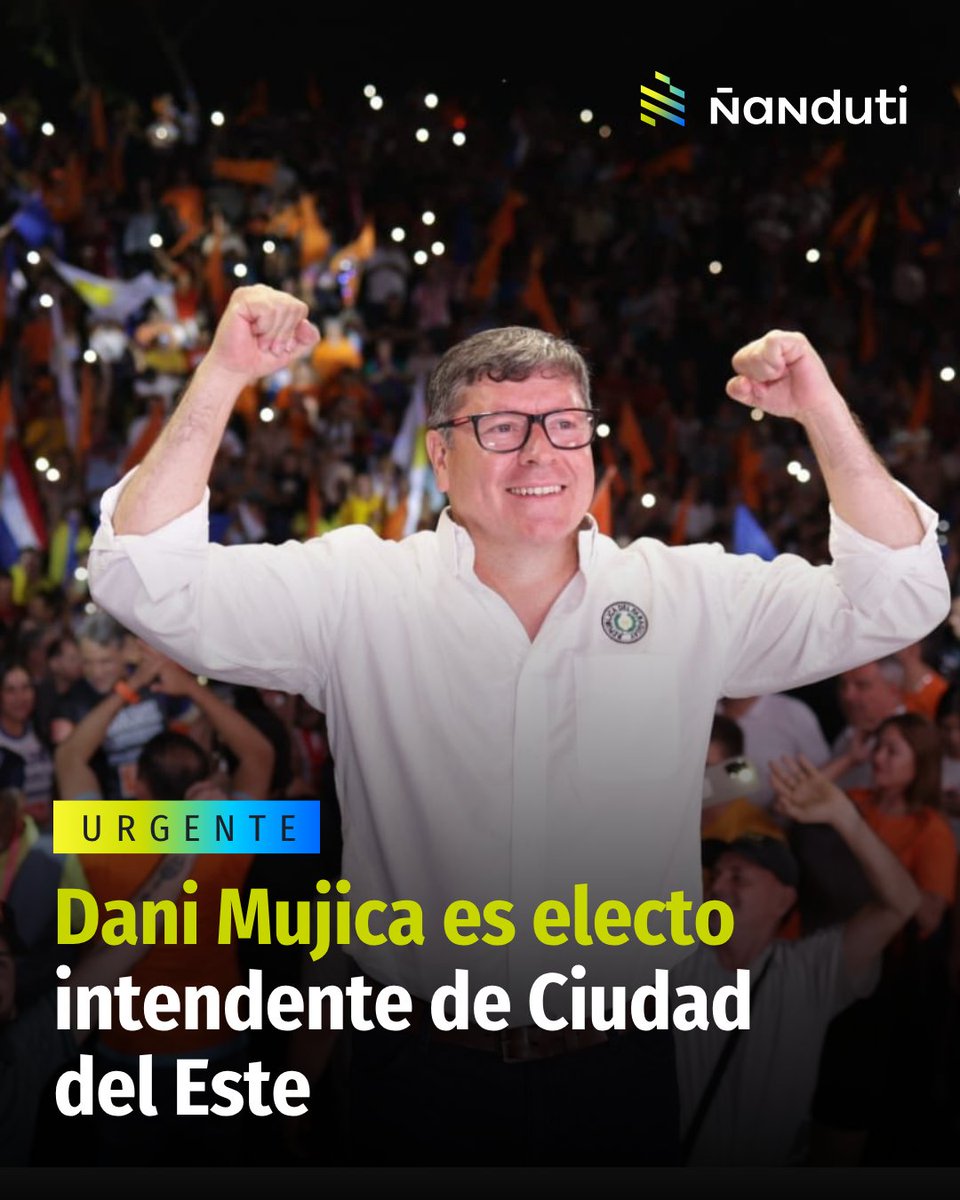 nanduti's tweet photo. ¡Final con baile! Dani Mujica gana en Ciudad del Este con el 72,83% 🗳️

🗳️ Con el 100% de las mesas procesadas, Dani Mujica, de la Lista 123, se impuso categóricamente en la elección para la Intendencia de Ciudad del Este con 95.888 votos (72,83%). Rigo Chamorro, de la Lista 1 - Partido Colorado, obtuvo 31.337 votos (23,80%). 

📊 La diferencia final es de 64.551 votos y 49,03 puntos porcentuales.

🔎 Fueron procesadas las 692 mesas instaladas, con una participación del 55,04%. El TREP registra 131.656 votos, además de 2.252 votos en blanco y 289 nulos.

#VozYVoto #Ñanduti