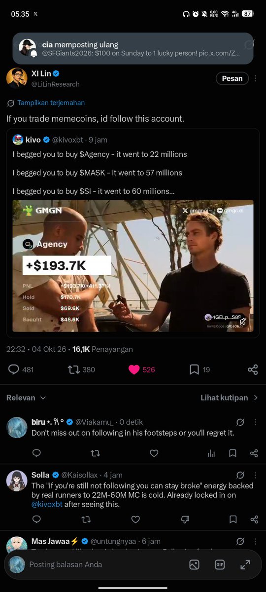 Viakamu_'s tweet photo. @Lyxxprime Thx daddy

8M2a2XArg8D5ey9BTkmQNmXE1m53cAVgvifSJmSUYq6m https://t.co/3blnr620dz