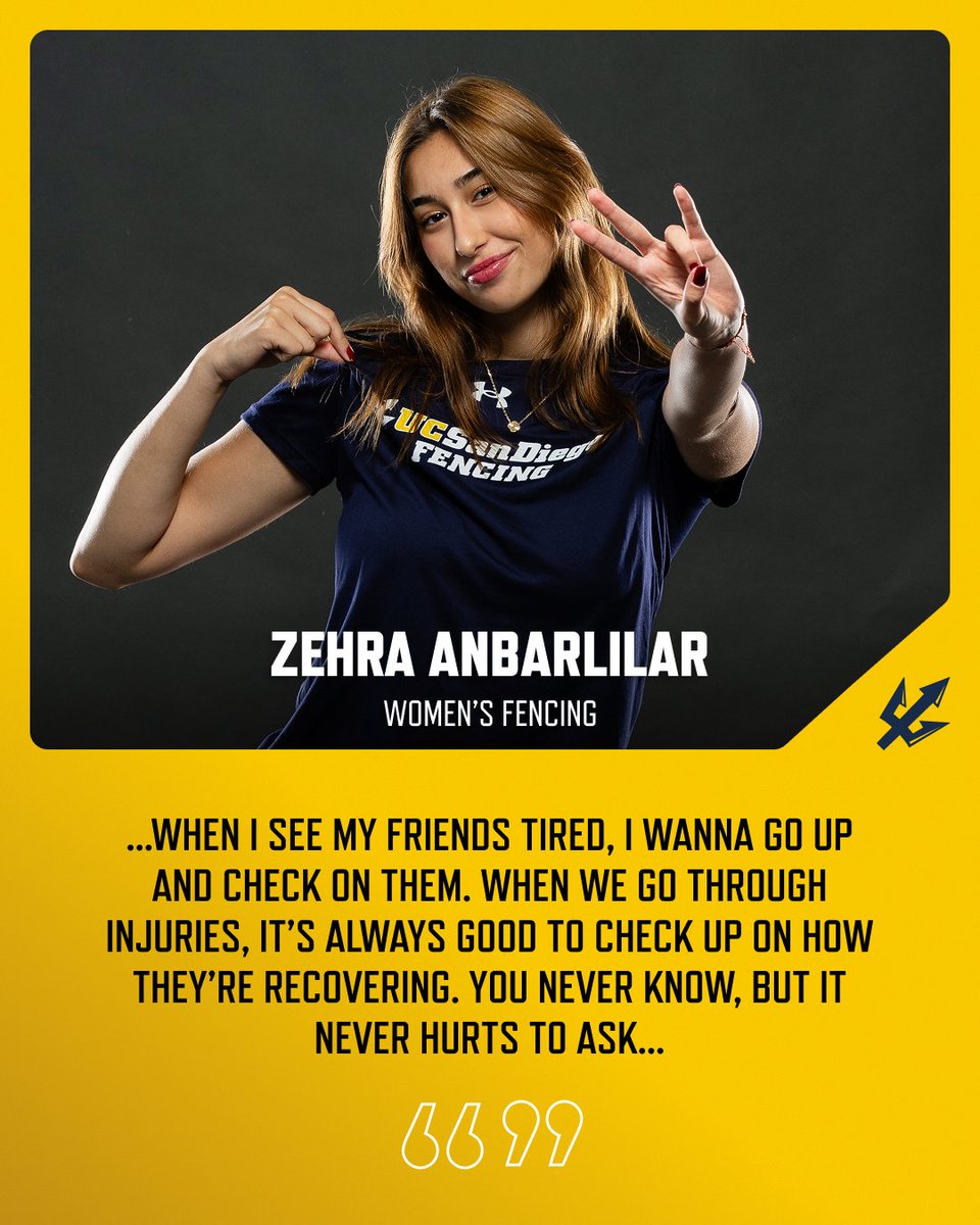 UCSDtritons's tweet photo. How do you know when a teammate might need support?

Sometimes the signs are easy to notice. Sometimes they aren’t. Triton scholar-athletes share what they look for and why checking in matters!

#CheckOnYourTeammate #ScholarAthleteMentalHealthWeek #SAMHW26 #GoTritons https://t.co/5KKvxRTdYz