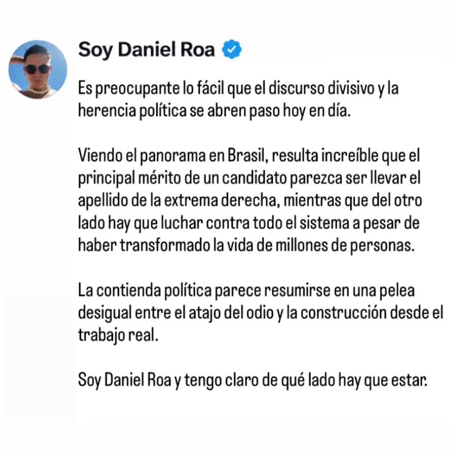 Soy_DanielRoa's tweet photo. La política latinoamericana y su vieja costumbre de convertir los apellidos en herencias. https://t.co/0owATkg8s3