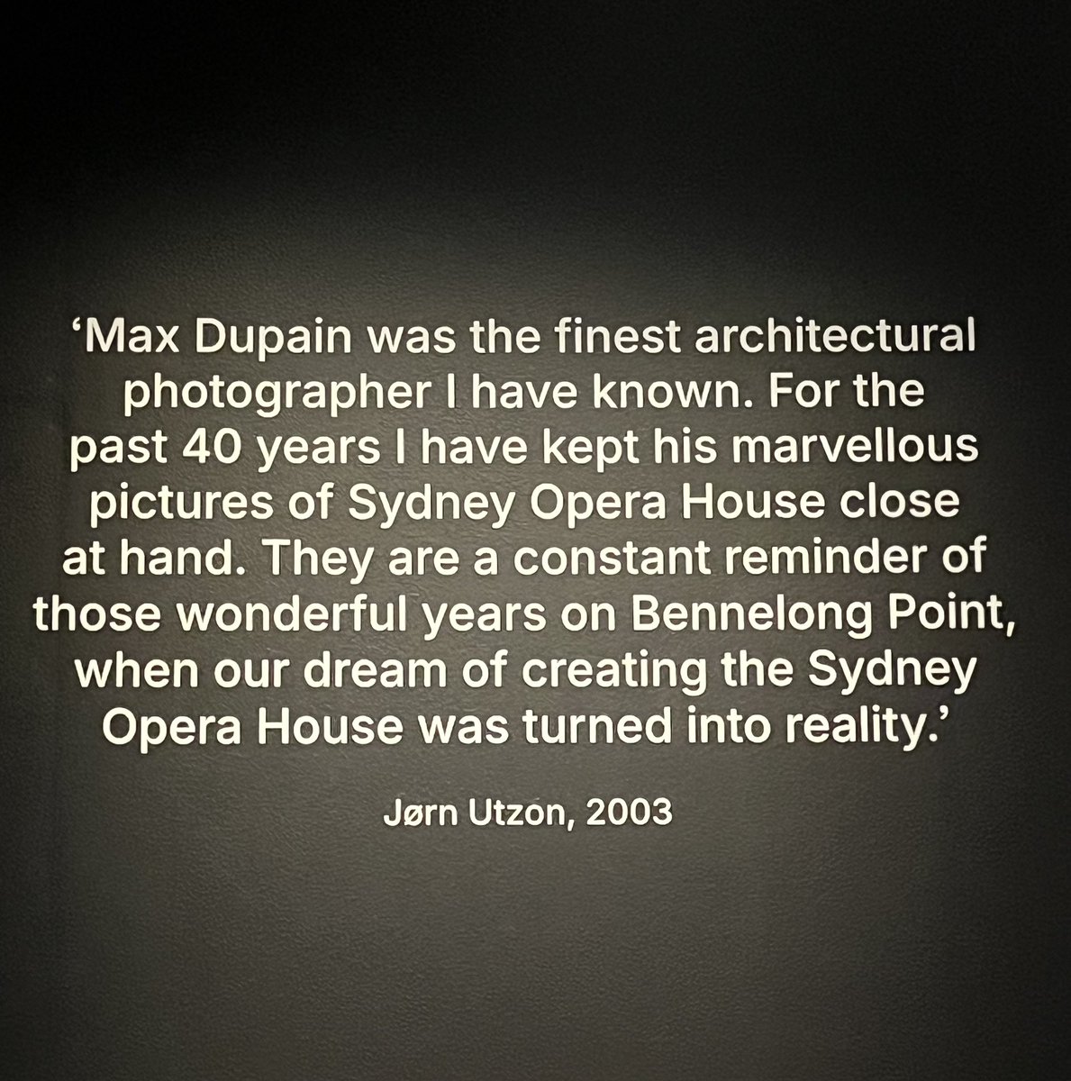 PhilipThalis's tweet photo. Dupain, Utzon &amp; the Sydney Opera House.
Genius in unison
See it at the Dupain exhibition @statelibrarynsw https://t.co/aH71uMCGx2