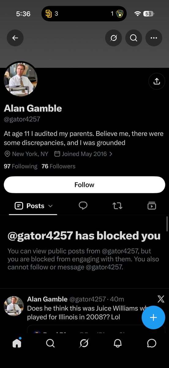MINAJOEGREENE's tweet photo. @gator4257 @BradBiggs Hey Alan it’s me, Phil. Why did you block me hahahahahahahahahahagagagaaggaagagaggahahahaahgagagagaag https://t.co/g4NOSEMol9