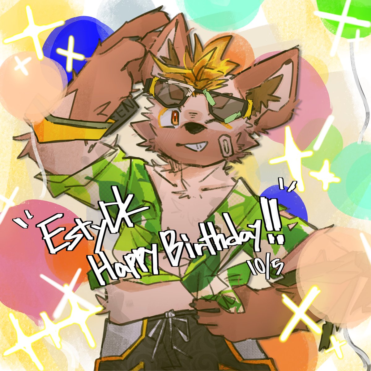 RecycledPl4stic's tweet photo. おつかれサン😊 えすてぃーチャン❗ えすてぃ～ハピバ！💗🥳これからもガンバ💪ってねん
#EstyFA https://t.co/ZPQZItrquZ