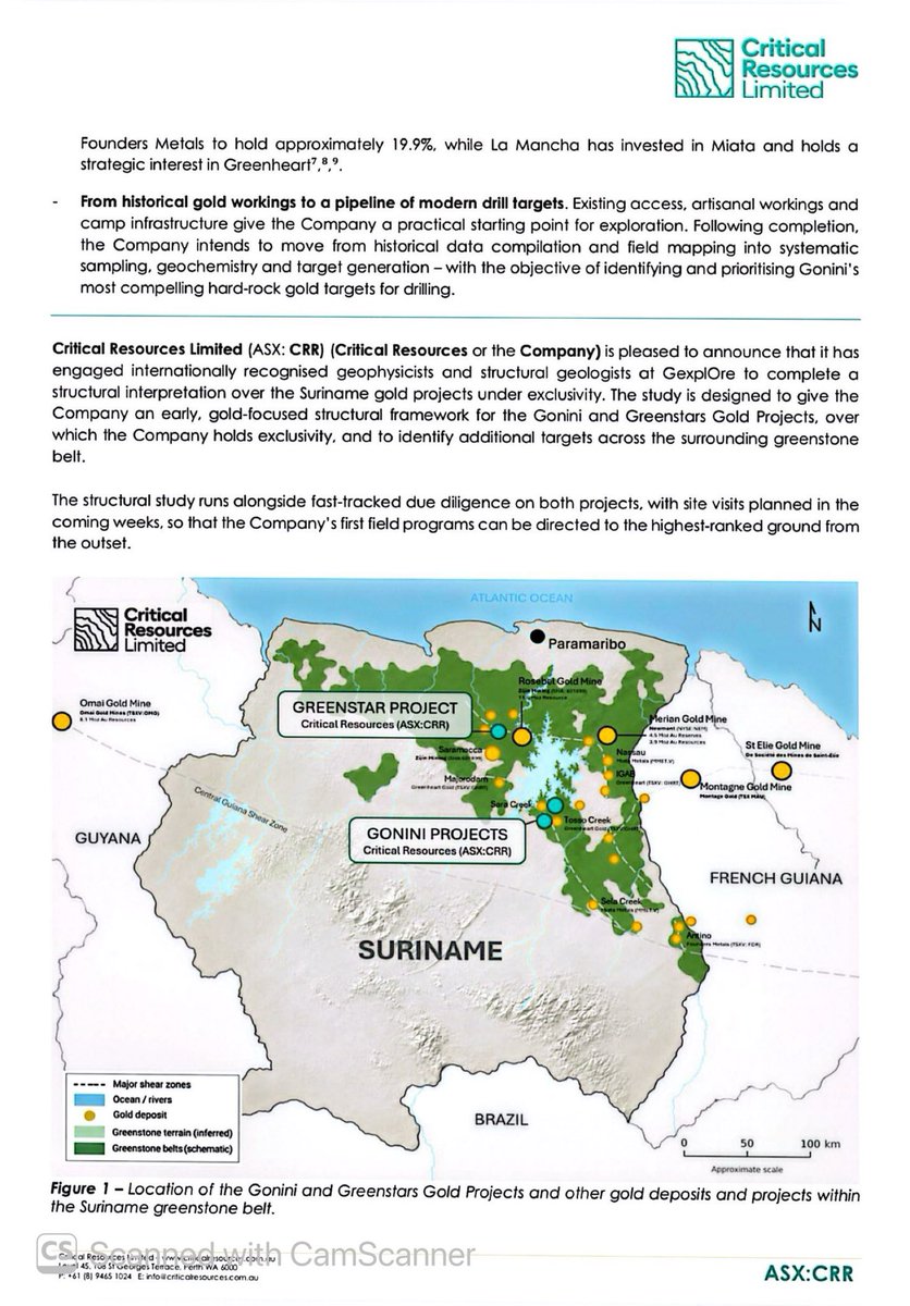 Structural Shielding $CRR CRITICAL RESOURCES ENGAGES GUIANA SHIELD GEOPHYSICS EXPERTS ...