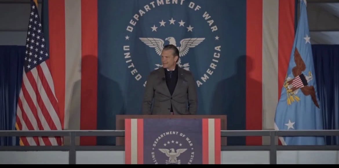 TonyDanza1256's tweet photo. Way to look like you’re straight out of the 1940’s.  Neo Nazi piece of shit. Get fucked @PeteHegseth https://t.co/IGWSL6jCmf