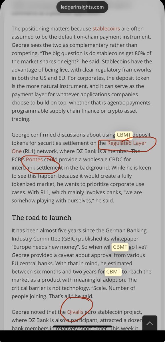 Francis73leal's tweet photo. 💥💥Massive for Quant💥💥
(CBMT) Central Bank Money Tokens! Watch to the End! #sapt #isotc307. Been digging into Oracle CBMT and #qnt Connections. @DPGmaximus @ProfRipplEffect @KingChanning https://t.co/ghPDqxjYeM