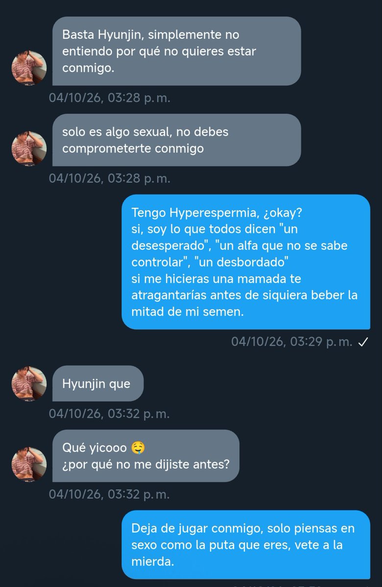 cherryliHyun's tweet photo. AU | Hyunin 

✧⁠*⁠。Hyperespermia✧⁠*⁠。

Dónde Hyunjin es un alfa con Hyperespermia, condición que lo hace chorrear esperma sin control y jeongin un Omega que solo quiere acostarse con él para comprobarlo. https://t.co/U5iVhk3Q4h